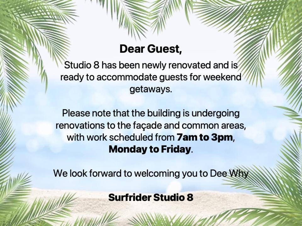 Dee Why Beach - Surfrider Studio 8 Apartman Deewhy Kültér fotó